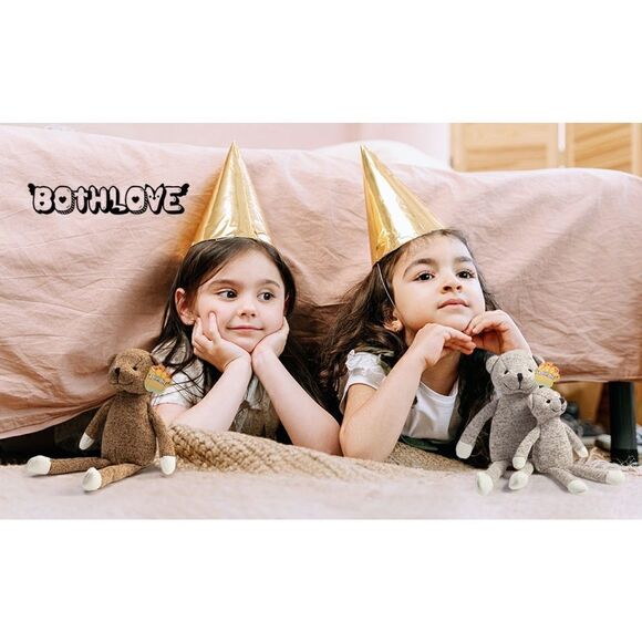 Stuffed Animal Bears for Babies, Kids, Brown Bear 2pcs - Picture 5 of 5